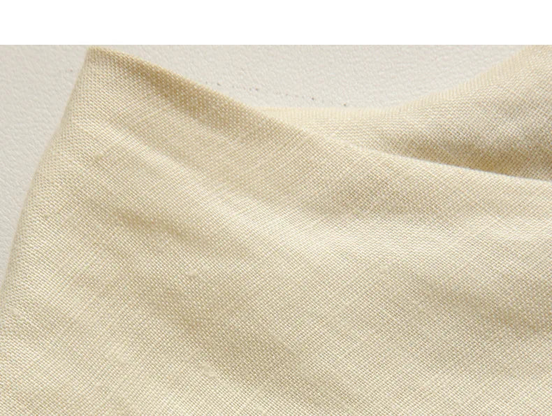 Linen Sleeveless Round Neck Loose Shirt