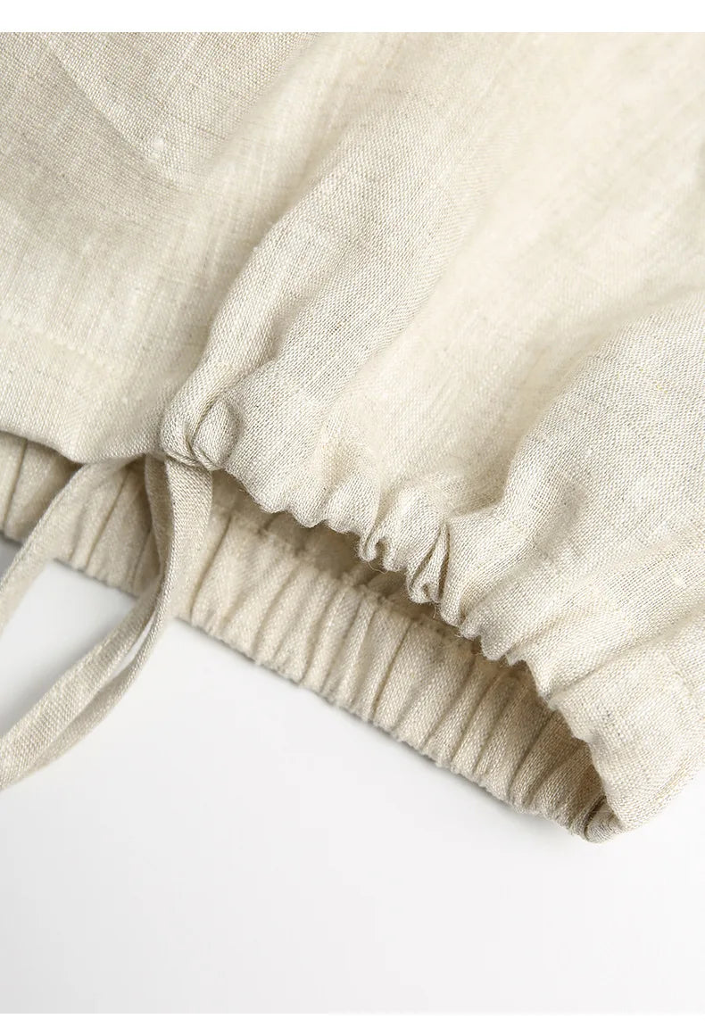 Loose V-Neck Button-Down Long-Sleeved Shirt